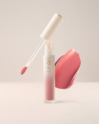 EM Cosmetics Soft Spoken Velvet Lip Creme in Whisper, a nude pink lipstick with a comfortable, soft-matte finish.